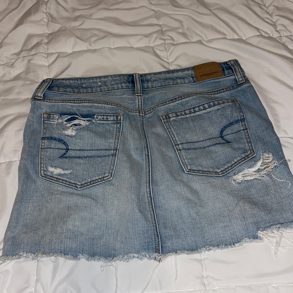 American eagle jean skirt